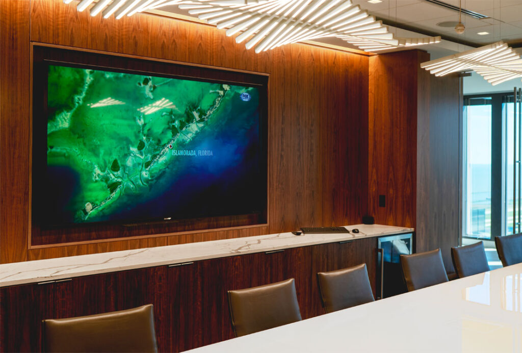 Key Tower Mariott Conference Room LG displays  Crescent Digital Installed LG digital displays in conference rooms throughout Key Tower in Cleveland Ohio