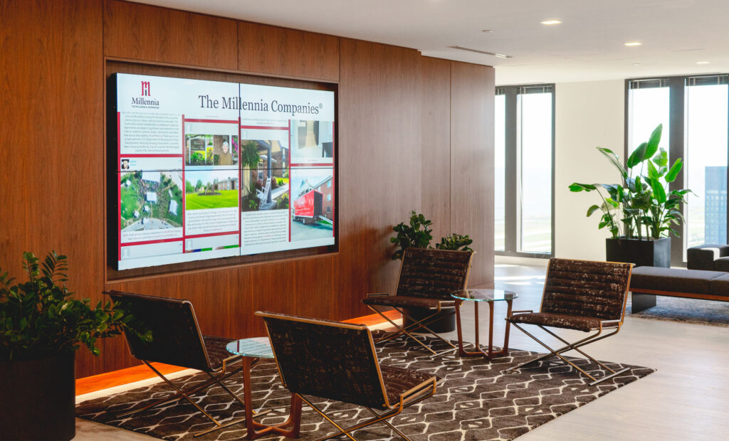 Millennia Properties Millennia Properties LG Video Wall by Crescent Digital
