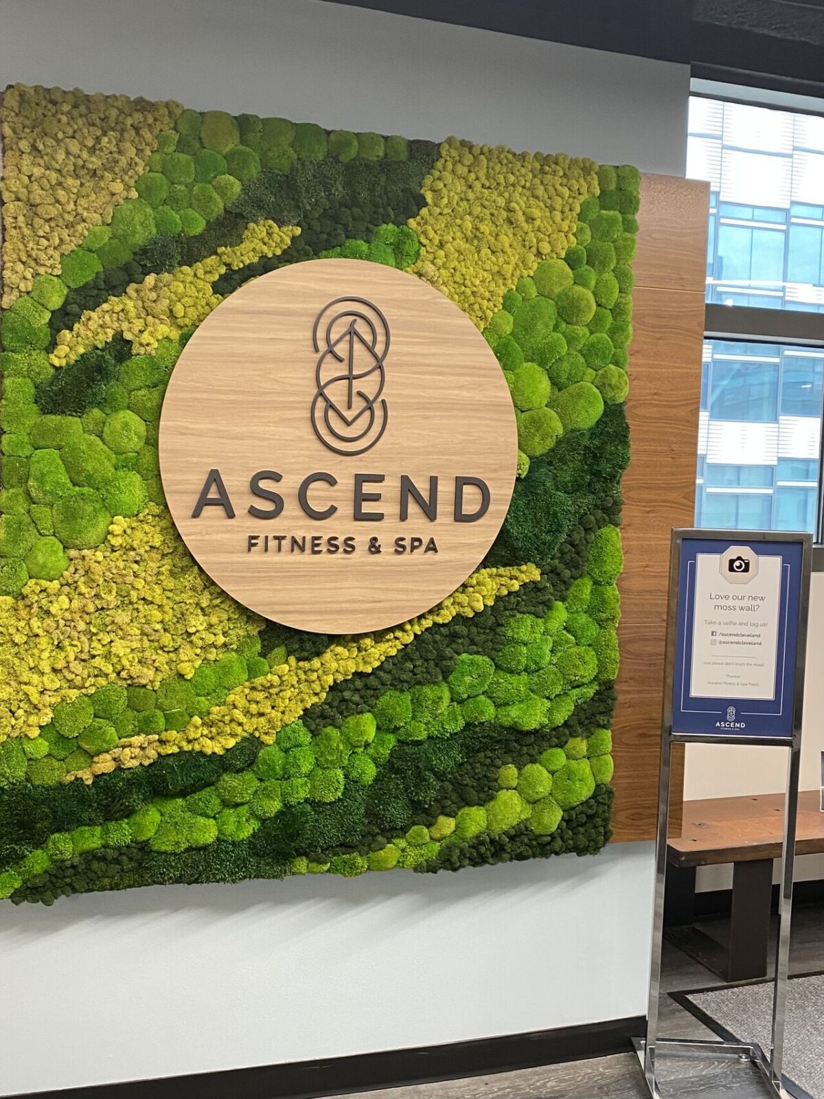 Ascend Fitness & Spa Entrance Wall