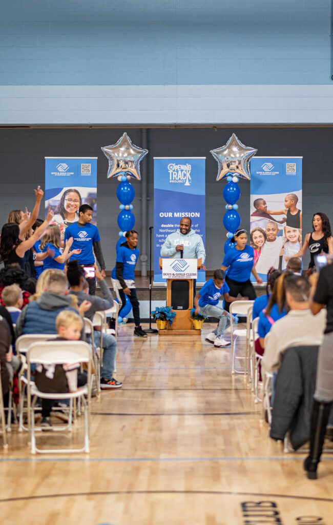 Opening Track Event setup by Crescent Digital for the Girls and Boys Club of Cleveland - 3