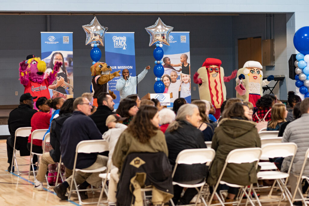 Opening Track Event setup by Crescent Digital for the Girls and Boys Club of Cleveland - 2