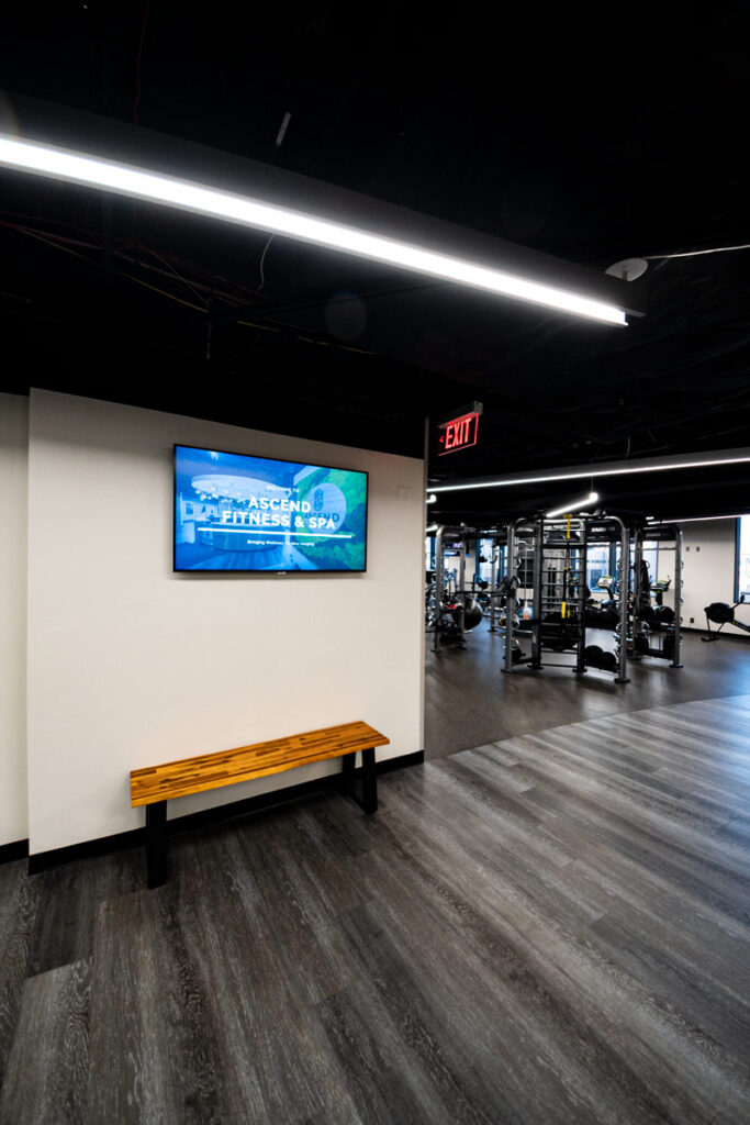 Ascend Fitness and Spa - 1 LG Digital Display and signage deployed by Crescent Digital inside Key Tower