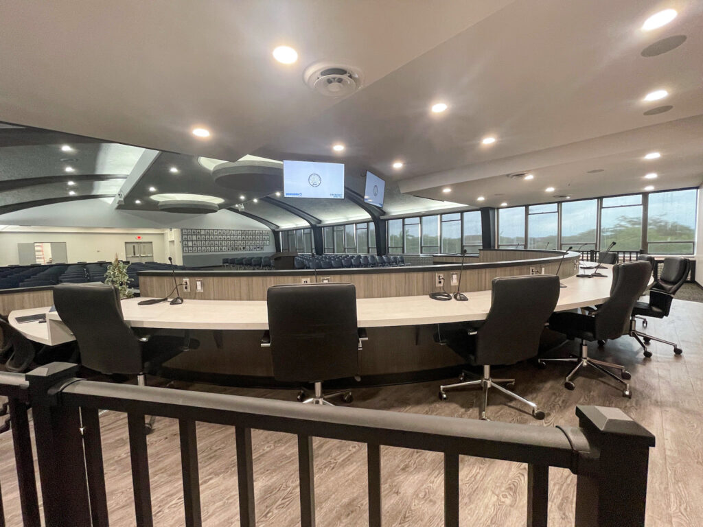 LG Digital Displays installed by Crescent Digital at Flint City Council