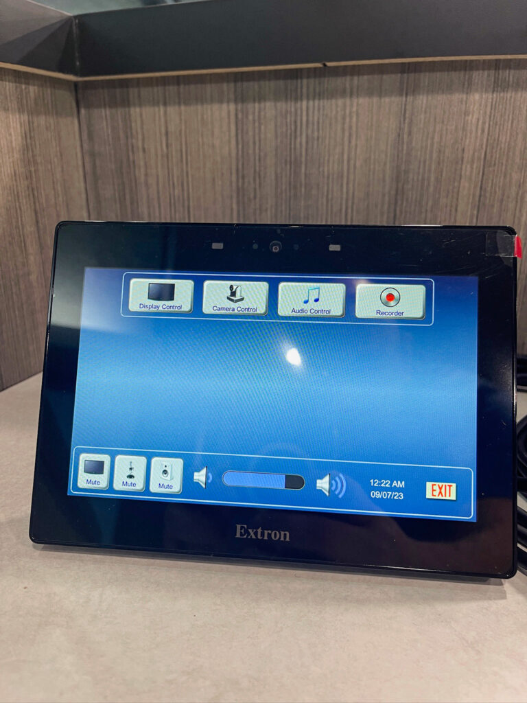 Crescent Digital installed Extron Touch Control panels for the Flint Michigan City Council Chambers.