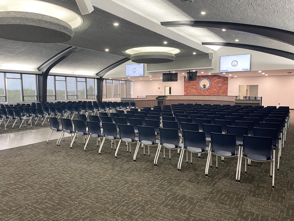Crescent Digital installed LG Video displays inside the Flint City council chambers.