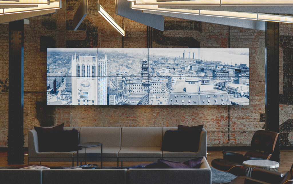 Digital video wall installed by Crescent Digital